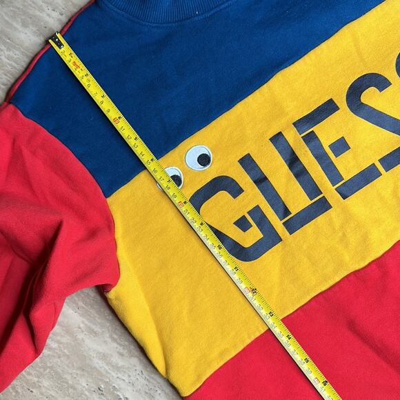 Guess X J Balvin Tricolor-block Logo Sweatshirt Color Block Graphic - Picture 10 of 12